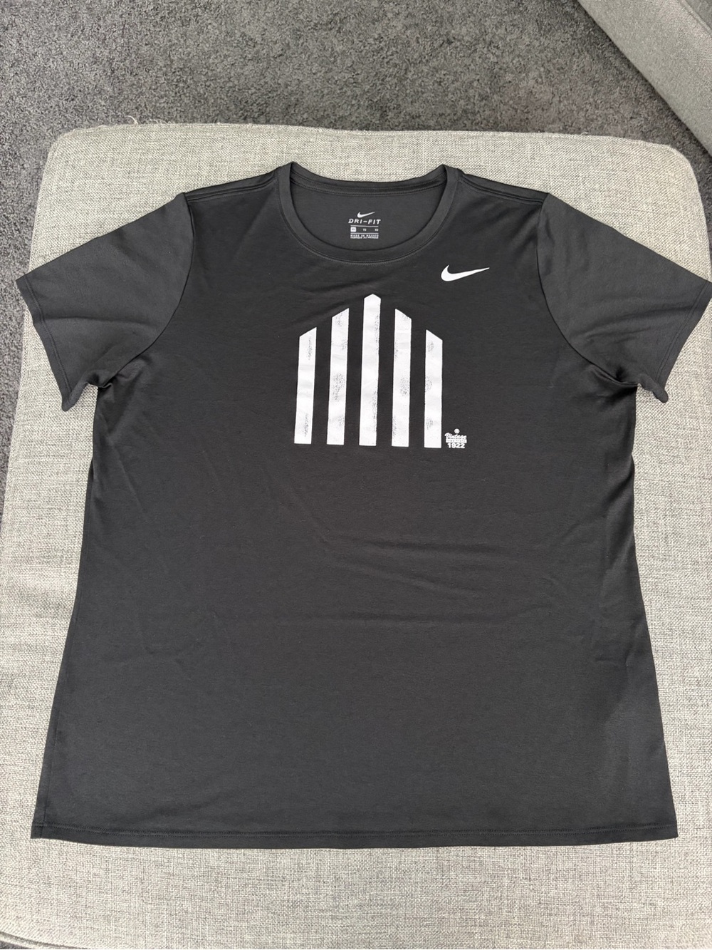 Iowa State Jack Trice Logo black and white Nike Tee
